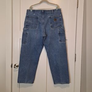 Carhartt B237 DST Dungaree Jeans Signature Denim Loose Original Fit 38X30